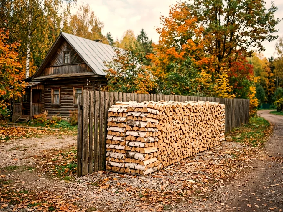 Дуб + укладка в дровник, Ухта, улица Набережная, 48